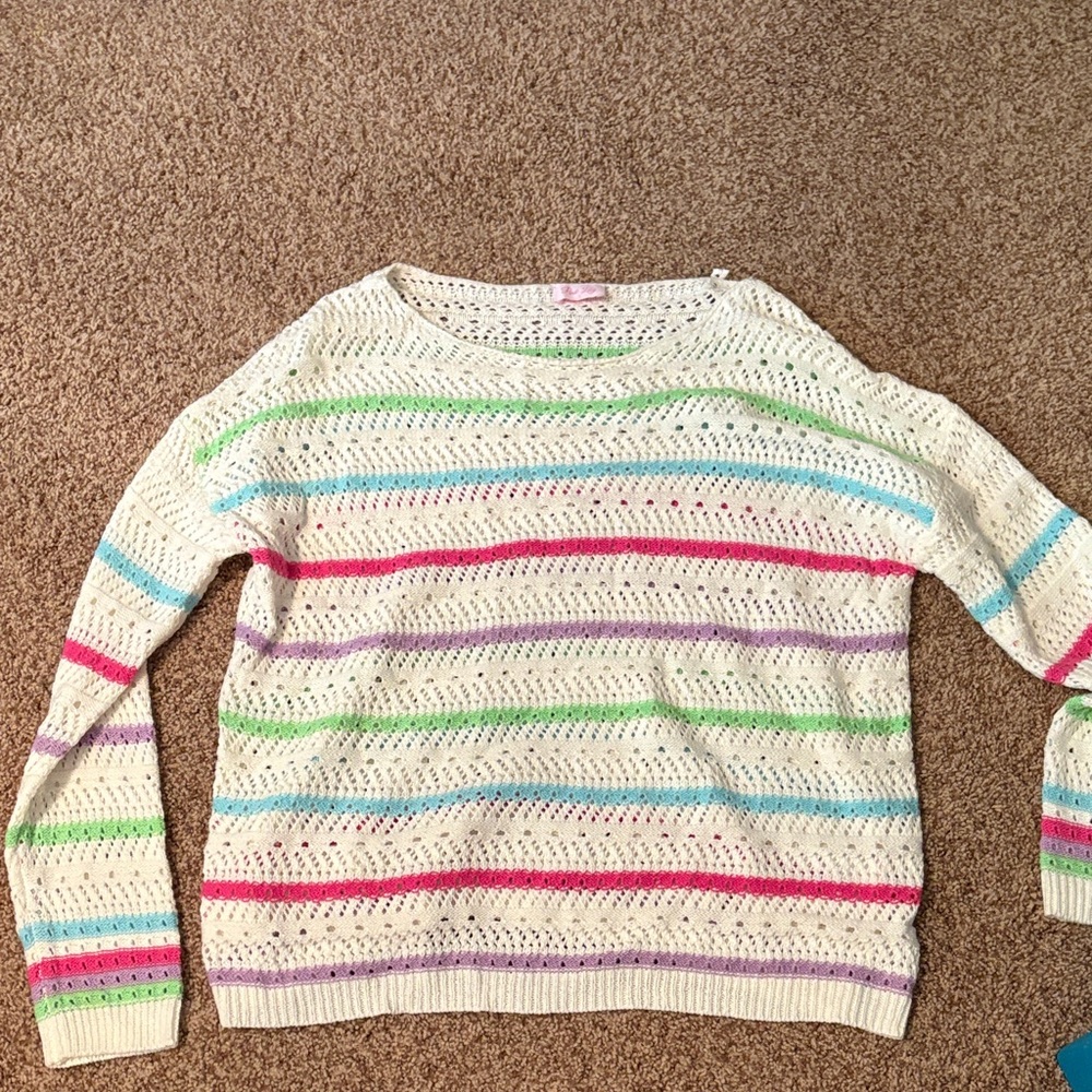 Pink Lily Multicolor Striped Sweater